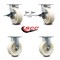 Service Caster 6 Inch Kingpinless Nylon Wheel Caster Brakes and Swivel Locks 2 Rigid SCC, 2PK SCC-KP30S620-NYR-SLB-BSL-2-R-2 - alternate 7